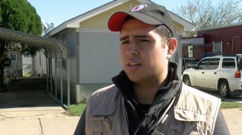 Sylvester Palacios Represents Red Cross on Telemundo